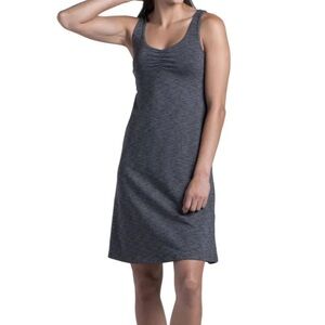 KUHL Mova Aktiv Charcoal Heather Grey Active Athletic Sleeveless Dress - Medium